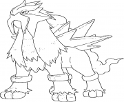 Coloriage Entei generation 2