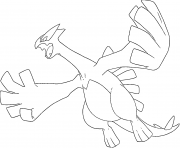 Coloriage Lugia generation 2