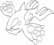 Coloriage Kyogre generation 3