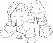 Coloriage Regirock generation 3