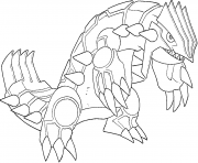 Coloriage Groudon generation 3