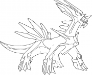 Coloriage Dialga generation 4