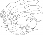 Coloriage Giratina o Platine generation 4