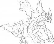 Coloriage Kyurem Noir trio Yin Yang Qi generation 5