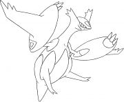 Coloriage Mega Latias Rubis Omega et Saphir Alpha