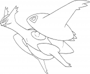 Coloriage Mega Latios Rubis Oméga et Saphir Alpha