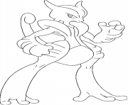 Coloriage Mega Mewtwo X XY Mega Legendaires Generation 6