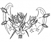 Coloriage Necrozma aa Pokemon cosmiques Generation 7