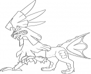 Coloriage Silvallie Pokemon Multigenome Generation 7