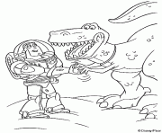 Coloriage Buzz l Eclair et Rex