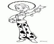 Coloriage Jessie la fiancee de Woody