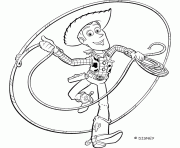 Coloriage Woody et son lasso