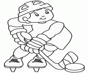 Coloriage hockey sur glace