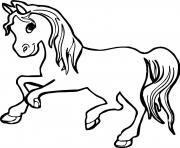 Coloriage cheval pour fille