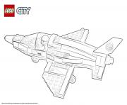 Coloriage Lego City Rescue Training Jet Transporter