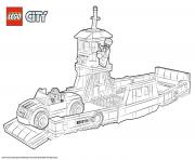 Coloriage Lego City Boat Transport Ferry