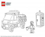 Coloriage Lego City Service Truck