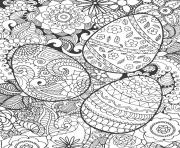 Coloriage adulte fleurs de paques