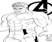 Coloriage avengers endgame the hulk