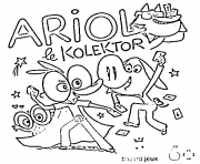 Coloriage ariol le kolektor