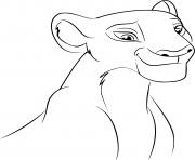 Coloriage roi lion nala disney