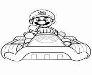 Coloriage mario kart garcon