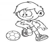 Coloriage garcon 10 ans foot