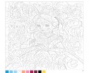 Coloriage mystere disney princesse fille