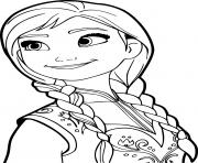 Coloriage princesse anna de la reine des neiges 2