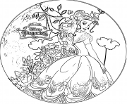 Coloriage disney princesse belle