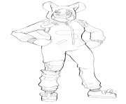 Coloriage bunny brawler fortnite skin