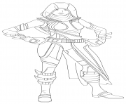 Coloriage fortnite fate skin hd