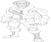 Coloriage fortnite raptor skin hd