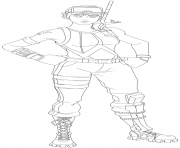 Coloriage snorkel ops fortnite skin hd