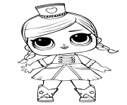 Coloriage lol doll majorette