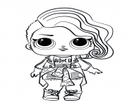 Coloriage lol surprise doll rocker