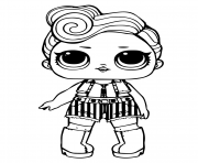 Coloriage lol doll funky qt