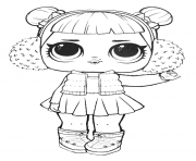 Coloriage lol surprise doll snow angel