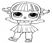 Coloriage lol doll line dancer