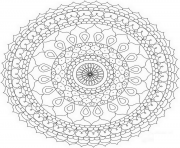 Coloriage abstract mandala par Dora Alis