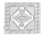 Coloriage mandala tapis turc Joeke Remkus de Vries