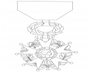 Coloriage ordre national de la legion dhonneur