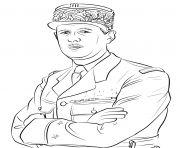 Coloriage charles de gaulle