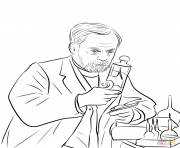 Coloriage louis pasteur