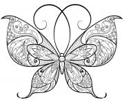 Coloriage papillon adulte jolis motifs 13