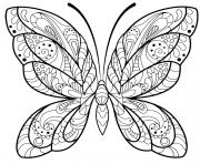 Coloriage papillon jolis motifs 2