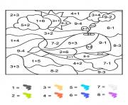 Coloriage magique cp une baleine