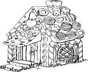 Coloriage coloriage maison hansel et gretel