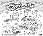 Coloriage Shopkins Doll Chef Club Peppa Mint