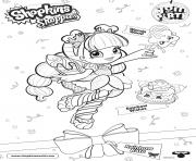 Coloriage Shopkins Doll Rainbow Kate